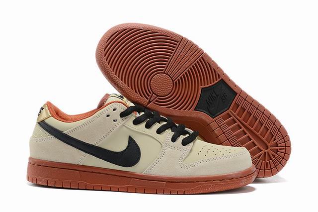 Cheap Nike Dunk Sb Men's Shoes Beige Black-10